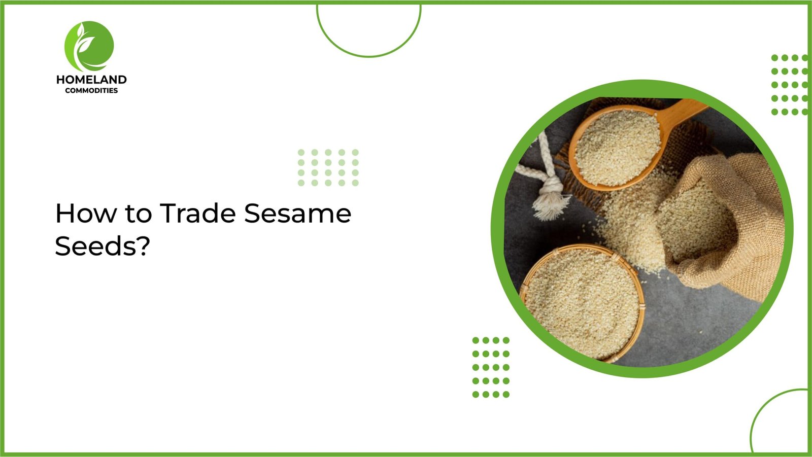 trade Sesame Seeds