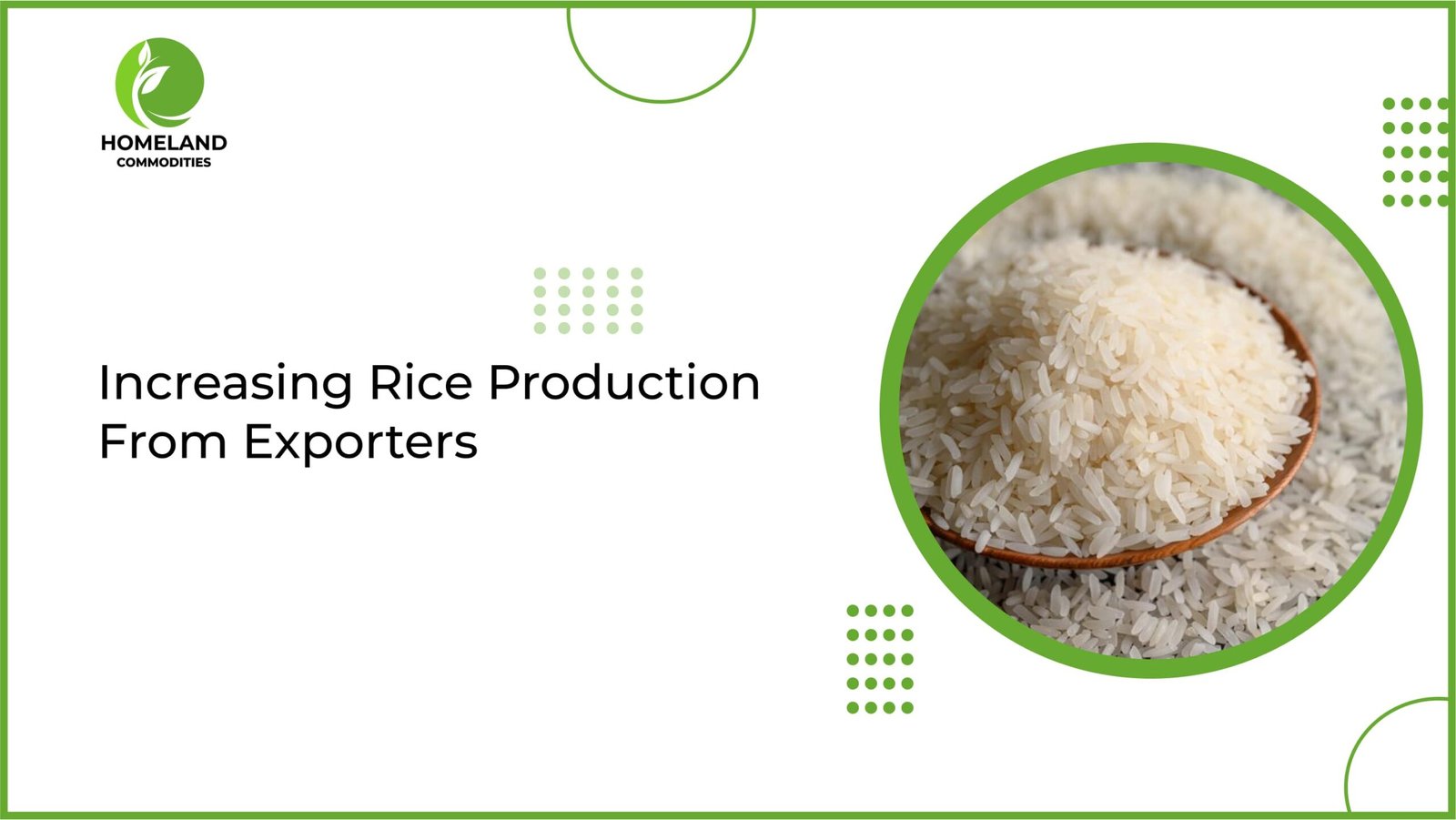 Increasing Rice Production for Exporters