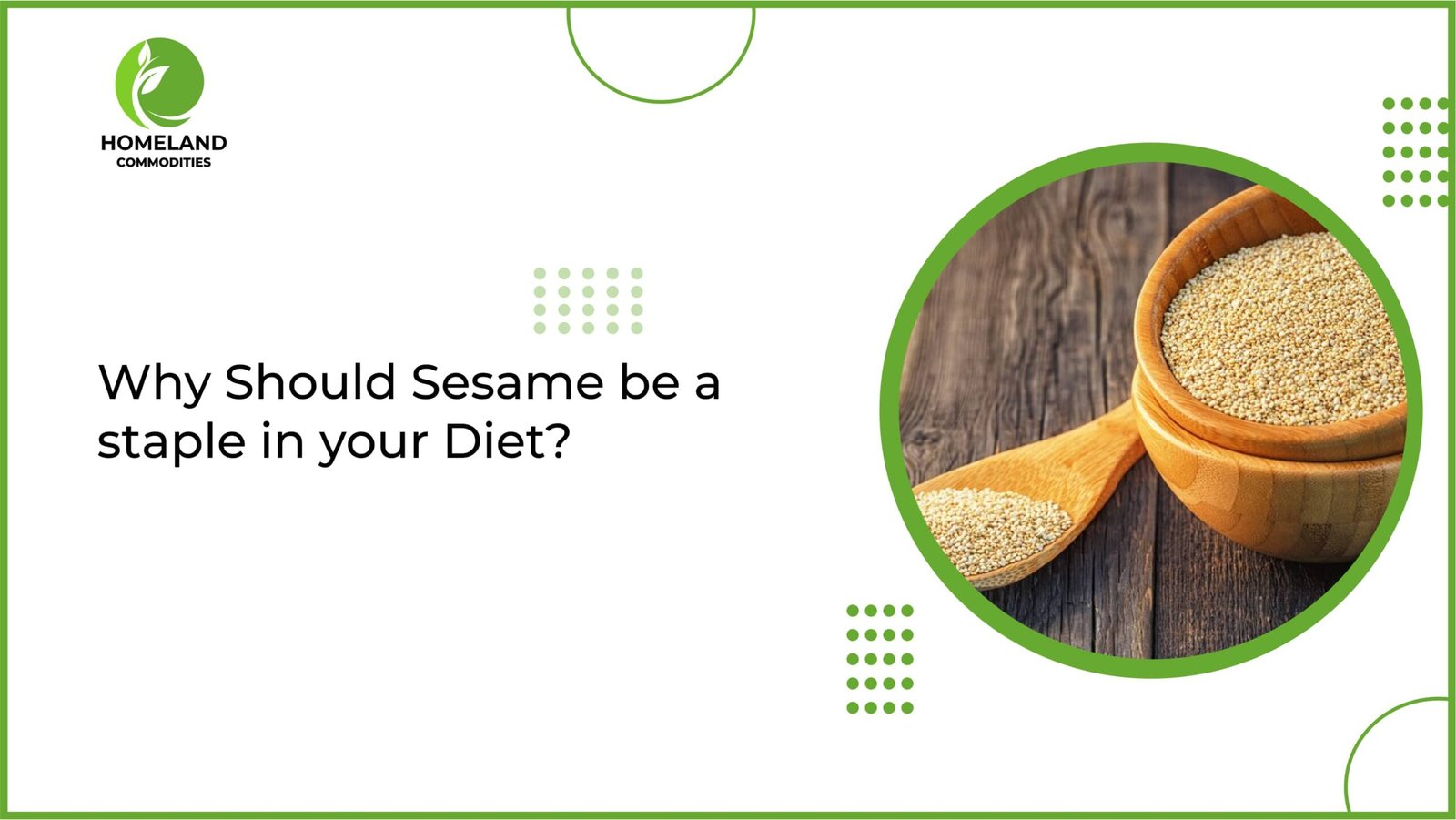 Why Should Sesame Be a Staple in Your Diet?